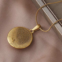 Collar con colgante de ojo malvado blanco esmaltado de acero inoxidable 304&nbsp;VB8803