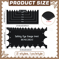 1 Satz 2-teilige Acryl-Sicherheitsaugen-Messrolle&nbsp;DIY-BC0014-12