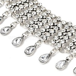 Collane girocollo con nappa a goccia in lega piena di strass di cristallo per donna&nbsp;FS-WGE797D-02