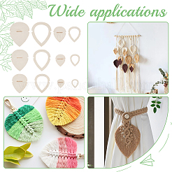 1 Set Schneideschablone aus Holz für Makramee-Blätter/Blumen&nbsp;DIY-BC0009-99