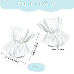 Manches bouffantes amovibles en polyester&nbsp;DIY-WH0430-407