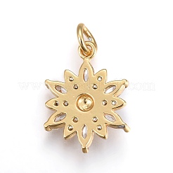 Ottone micro spianare pendenti zirconi&nbsp;ZIRC-F091-02-G