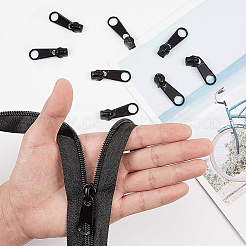 Reißverschluss mit geschlossenem Ende aus Nylon und Reißverschluss aus Zinklegierung&nbsp;DIY-BC0011-64