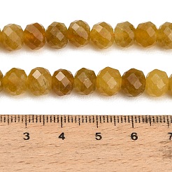 Fili di perle sfaccettate di giada bianca naturale tinta&nbsp;GG-CBAE966-01A-E