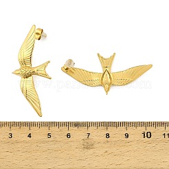 Orecchini a bottone in acciaio inossidabile 304&nbsp;EJEW-D361-04G