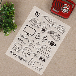 PVC-Plastikstempel&nbsp;DIY-WH0167-56-107