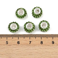 Harz Strass Perlen&nbsp;CPDL-H001-10x7mm-15