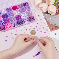 Kits de perles rondes et plates à faire soi-même&nbsp;DIY-PH0030-85D
