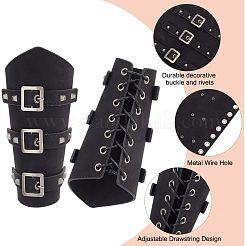 Lederarmband im Punk-Stil für Biker&nbsp;AJEW-WH0020-38B