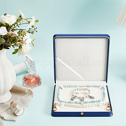 Geschenkboxen aus Kunstleder in Unifarbe zum Aufklappen&nbsp;CON-WH0095-238A-03
