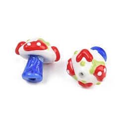 Handgefertigte Bunte Malerei Emaille Perlen&nbsp;LAMP-B055-02B