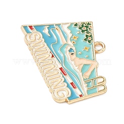 Pendentifs en alliage émaillé pour le sport&nbsp;LS-ENAM-I074-01G-03