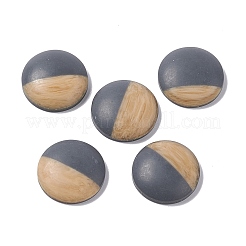 Cabochons aus Kunstleder im zweifarbigen Holzmaserungs-Stil&nbsp;LS-RESI-G053-01E