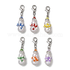 6 pendentif en verre décoratif.&nbsp;HJEW-JM04100