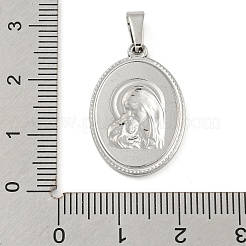Pendentifs en acier inoxydable 304 anti-ternissement&nbsp;STAS-B071-02A-01P