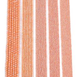 Electroplate opaco colore solido perle di vetro fili&nbsp;EGLA-A044-P2mm-L33