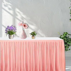 Jupe de table en polyester&nbsp;AJEW-WH20022-20J