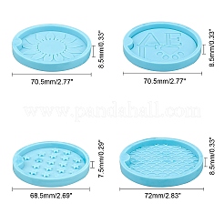 DIY Autountersetzer Silikonformen Kits&nbsp;DIY-OC0003-56