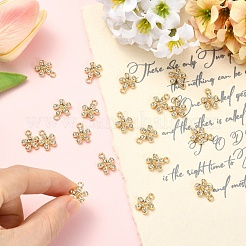 20 Stück Strass-Anhänger aus gebürsteter Legierung&nbsp;FIND-YW0010-20