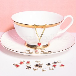 Charms del esmalte de la aleación del corazón&nbsp;ENAM-PH0001-13