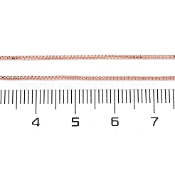 Messing-Kettenhalsketten für Damen&nbsp;NJEW-D302-42RG