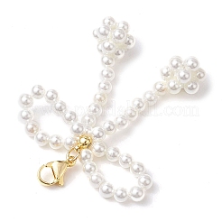Decorazione pendente con perle di conchiglia e fiocco&nbsp;HJEW-TA00297