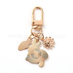 Legierungs-Emaille-Anhänger-Schlüsselanhänger&nbsp;KEYC-WH0027-20