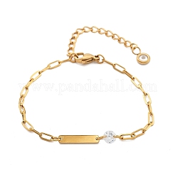 304 Edelstahl-Büroklammerkettenarmbänder&nbsp;BJEW-A035-04G-02