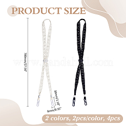 4 Uds. Sombrero de poliéster de 2 colores cordón de barbilla extraíble flexible&nbsp;DIY-ME0002-98