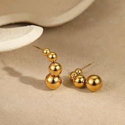 Pendientes de acero inoxidable 304 para mujer&nbsp;WGEA6C6-02