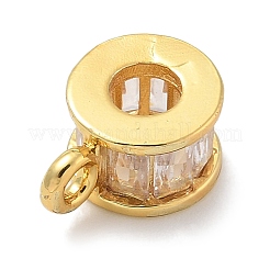 Gestellplattierte Messing-Mikropavé-Rohrbügel mit klaren kubischen Zirkonoxiden&nbsp;KK-L224-025G