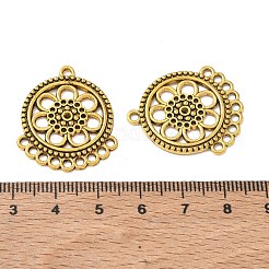 10 Stück hohle Kronleuchter-Komponentenglieder aus Zinklegierung im tibetischen Stil&nbsp;FIND-WH0366-360B