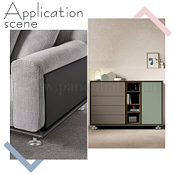 8 Beutel verstellbare Couchtischbeine aus Edelstahl&nbsp;STAS-GO0001-39