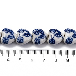 Fili fatti a mano in porcellana bianca e blu&nbsp;PORC-I027-05
