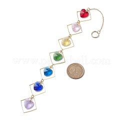Ornements suspendus en losange en laiton&nbsp;HJEW-JM01927-01