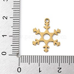 Pendentifs de Noël en acier inoxydable 201&nbsp;STAS-S157-02A-G