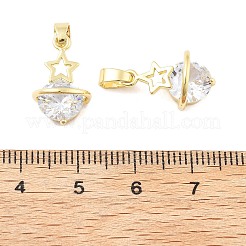 Planet Messing Micro Pave Zirkonia Anhänger&nbsp;KK-M325-10G