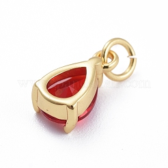 Colgante micropavé cubic zirconia de latón&nbsp;ZIRC-E164-64G