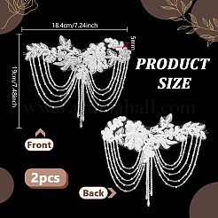 Accessoires de broderie informatisée de fleurs&nbsp;AJEW-WH0410-116B