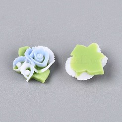 Cabujones de resina opaca flor&nbsp;CRES-T025-24