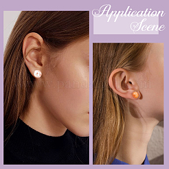 200 pièce de boucles d'oreilles à tige en acier inoxydable 304&nbsp;STAS-BBC0009-92A