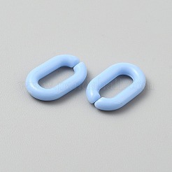Opake Acryl Verknüpfung Ringe&nbsp;SACR-WH0001-37F