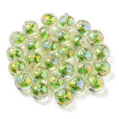 Placage uv perles acryliques irisées arc-en-ciel&nbsp;OACR-A014-02F