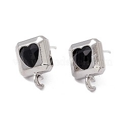 Accessoires de boucles d'oreilles en alliage de placage de rack&nbsp;FIND-I030-14P