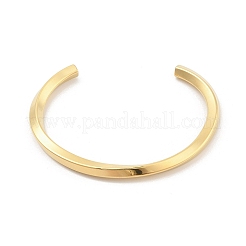 Braccialetti polsino in acciaio inossidabile 304 placcato ionico (ip) per donna&nbsp;LS-BJEW-K252-05G