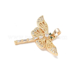 Colgante micropavé cubic zirconia de latón&nbsp;KK-L254-06G