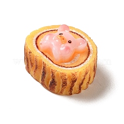 Süßes Schwein Motiv Resin Imitat Essen Decoden Cabochons&nbsp;RESI-U0003-02D