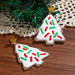Weihnachtsbaum-Ohrstecker aus Acryl&nbsp;FS-WGE625B-01