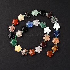Gemischten natürlichen Edelstein Blumen Perlen Stränge&nbsp;G-L241B-07