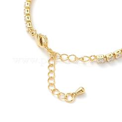 Collane girocollo in ottone con micro pavé di zirconi&nbsp;NJEW-H308-03G